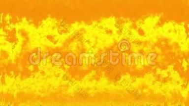 令人惊叹的奇妙的彩色黄色抽象的彩色火浪。 移动背景图案或纹理。 运动动态